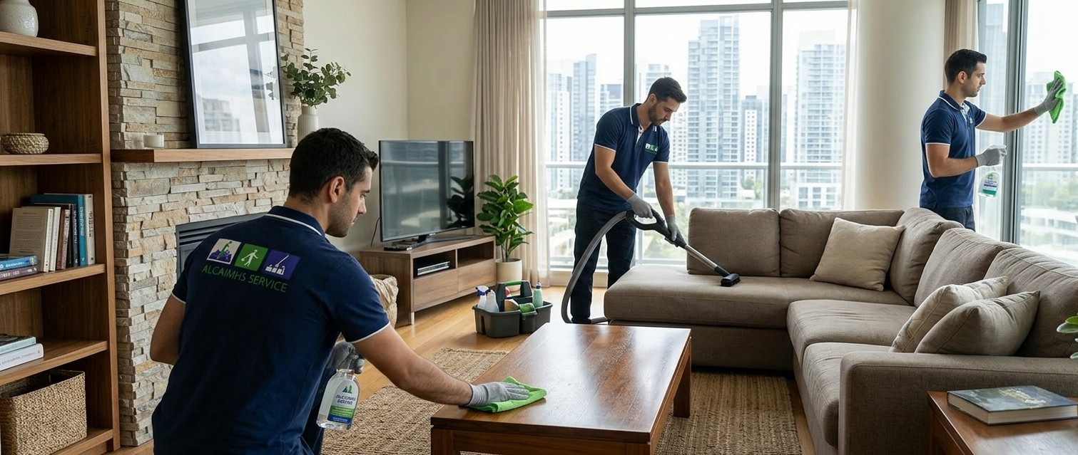 تنظيف بالساعة